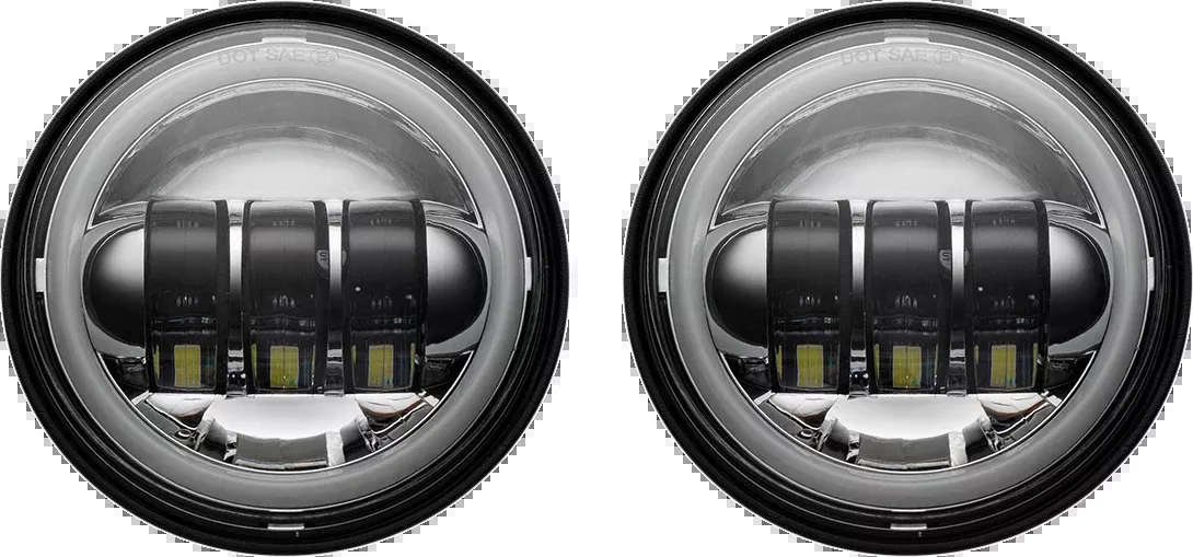 Custom Dynamics ProGLOW 4.5" Passing Spot Lights 2005-2022 Harley Softail FLHX