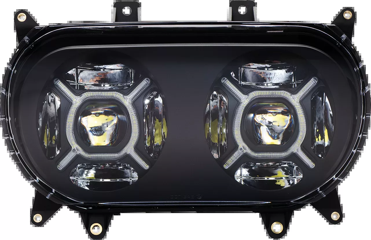 Custom Dynamics ProGLOW™ Headlight – Black – Road Glide – PG-RG-B