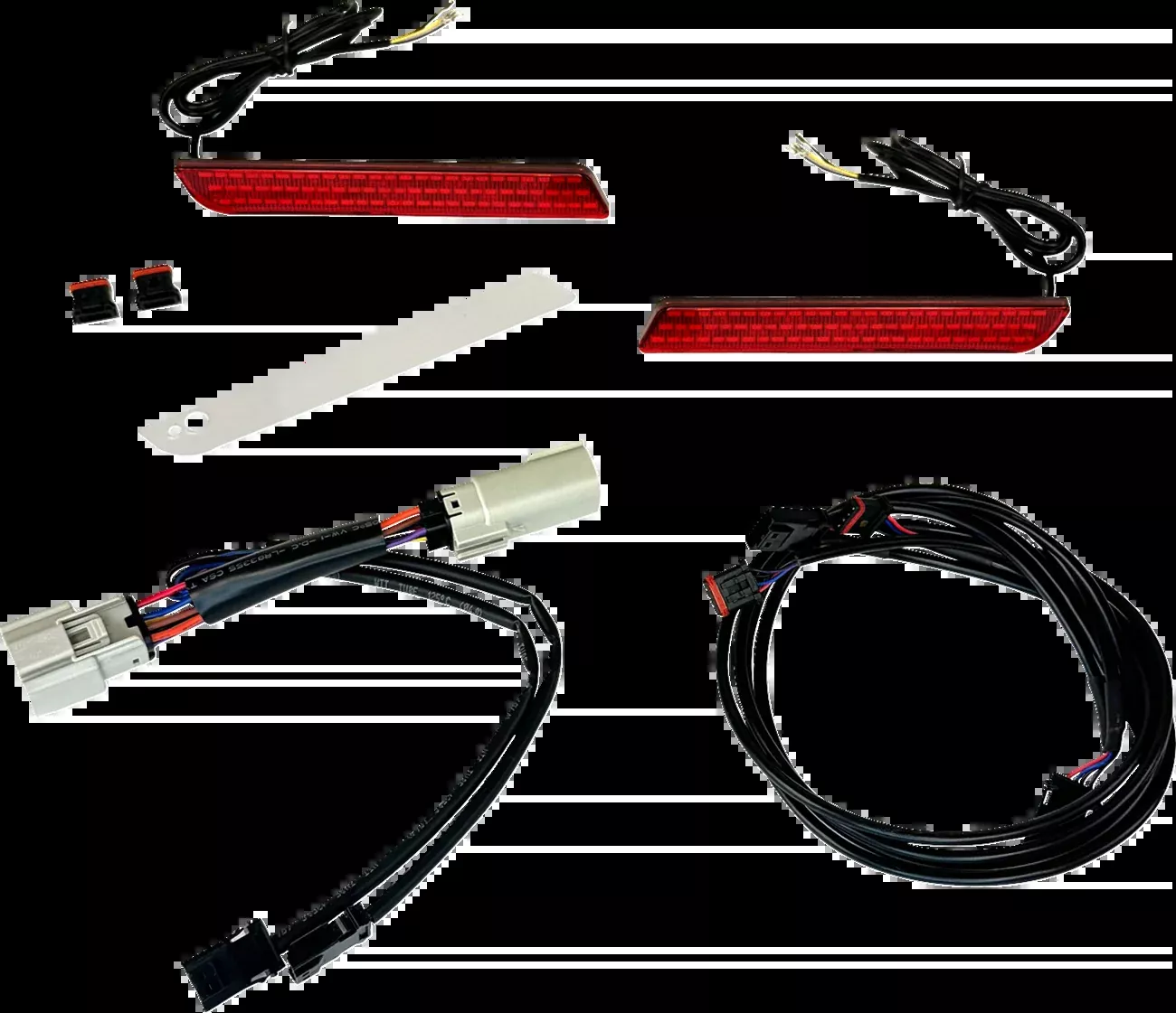 Custom Dynamics Red LED Fender Reflector Light for 2014-2024 Harley Trike Models