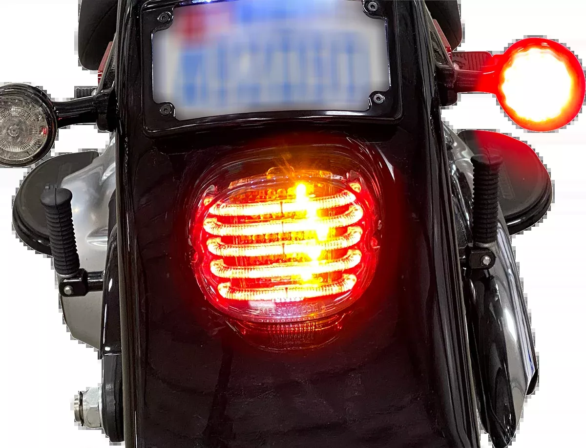 Custom Dynamics Red LED Integrated Turn Signal Taillight 1999-2024 Harley Models