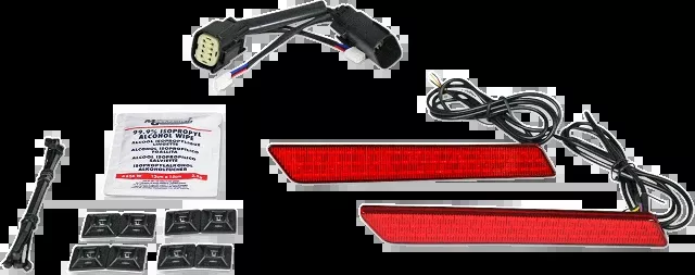 Custom Dynamics Red LED Saddlebag Latch Lights 2009-2013 Harley CVO Touring