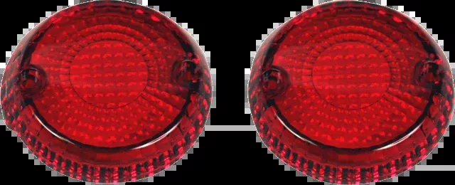 Custom Dynamics Red Motorcycle Turn Signal Lens 2002-2008 Vulcan 900 1500 1600