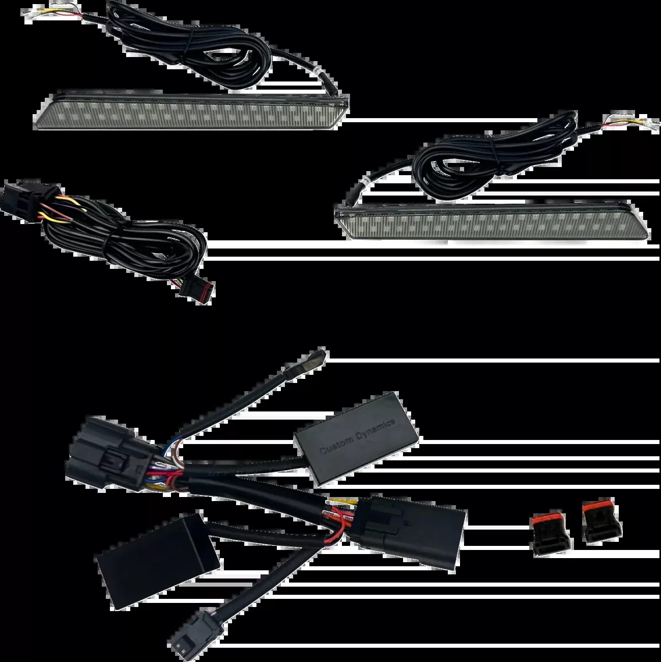 Custom Dynamics Saddlebag Latch Light - LED - Smoke Lens - CD-LATCH-2026-S