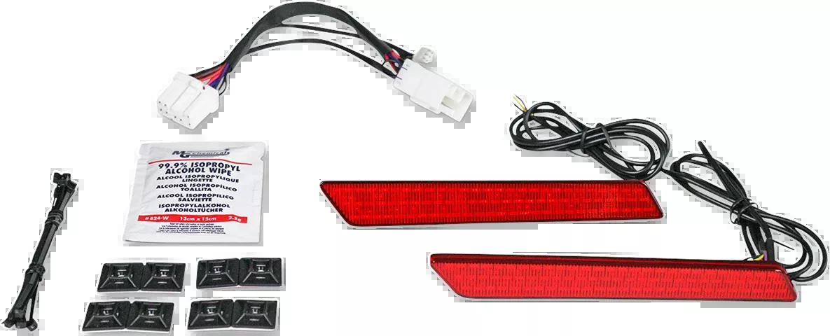 Custom Dynamics Saddlebag Latch Lights – ’97-’13 – Red – CD-LATCH-HD-R