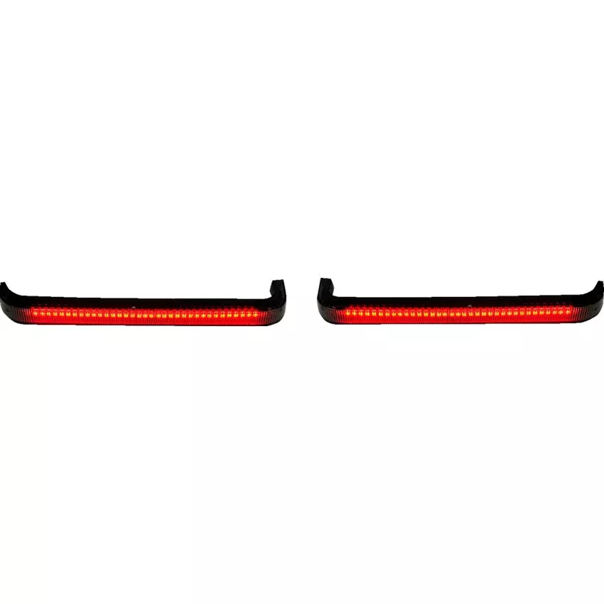 Custom Dynamics Saddlebag Lights - Low Profile - Red LEDs - Smoke Lens - CD-LP-2026-S