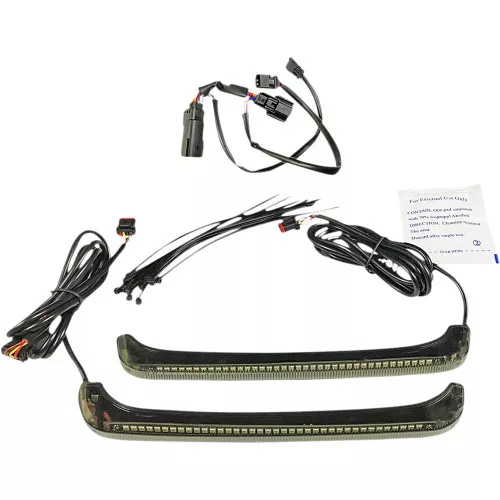 Custom Dynamics Sequential Dual Color Low-Profile Bagz Lights for 2014-2021 Harley Road King/CVO Models