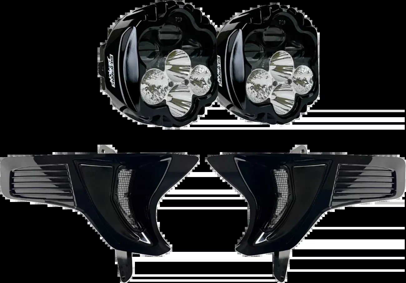 Custom Dynamics Shark Demon 2 Headlight Light - w/ Speed Plates - SD2-23-RG-WW