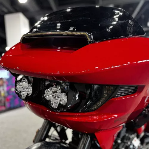Custom Dynamics Shark Demon 2 Performance Headlight & Fog Lamp Combo Kit for 2024-2026 Harley Road Glide