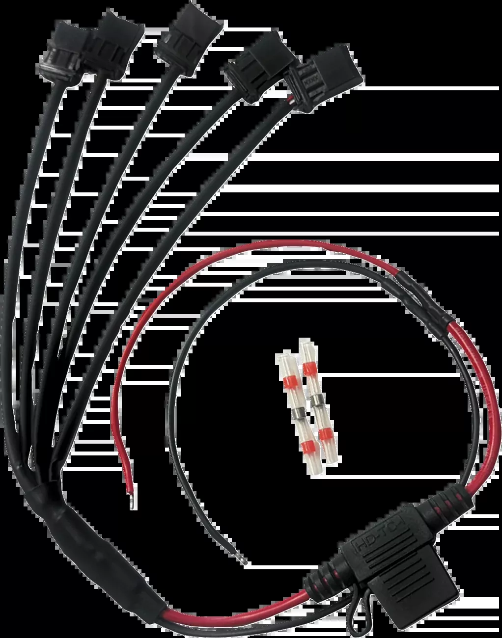 Custom Dynamics Shark Demon Fog Light Wire Harness - Multi-Light 5-to-1 - SD-OR-FOG-HARN