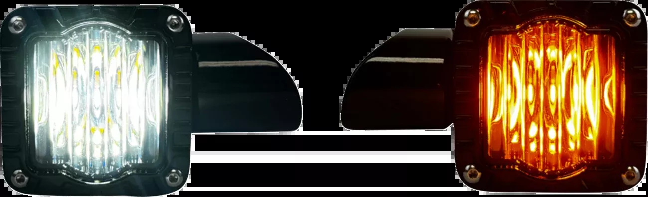 Custom Dynamics Shark Demon LED Front Turn Signals 2015-2025 Harley Road Glide