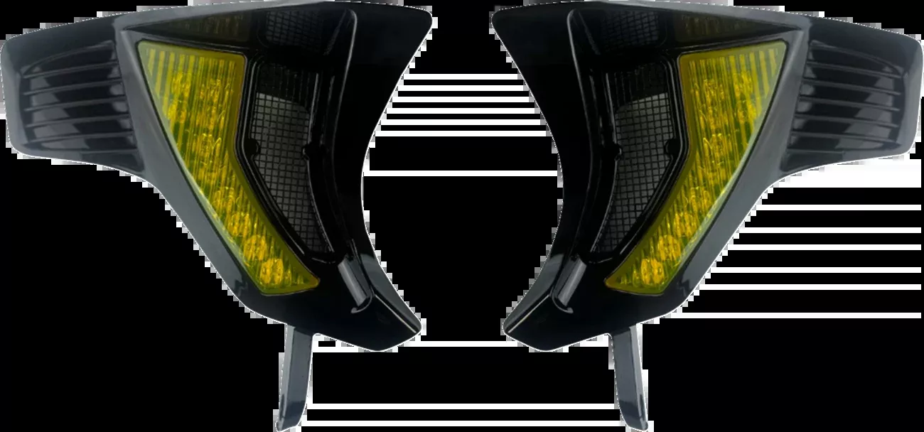 Custom Dynamics Shark Demon Turn Signal Vents – Yellow Lens – SD-RG23-VTS-AB