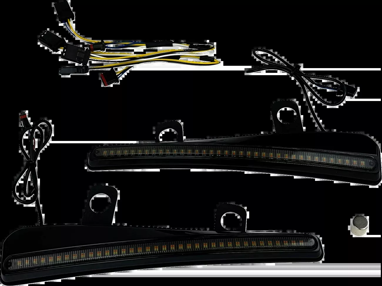 Custom Dynamics Smoke LED Windshield Trim Lights for 2023-2026 Harley Road Glide