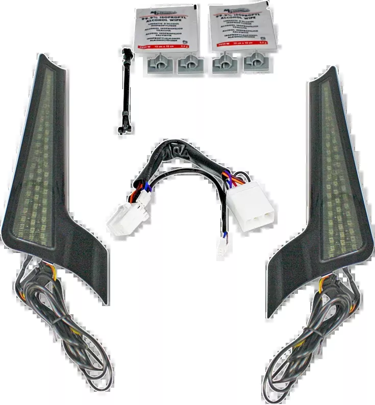 Custom Dynamics Smoke Lens LED Fascia Panel Lights 2006-2009 Harley Street Glide