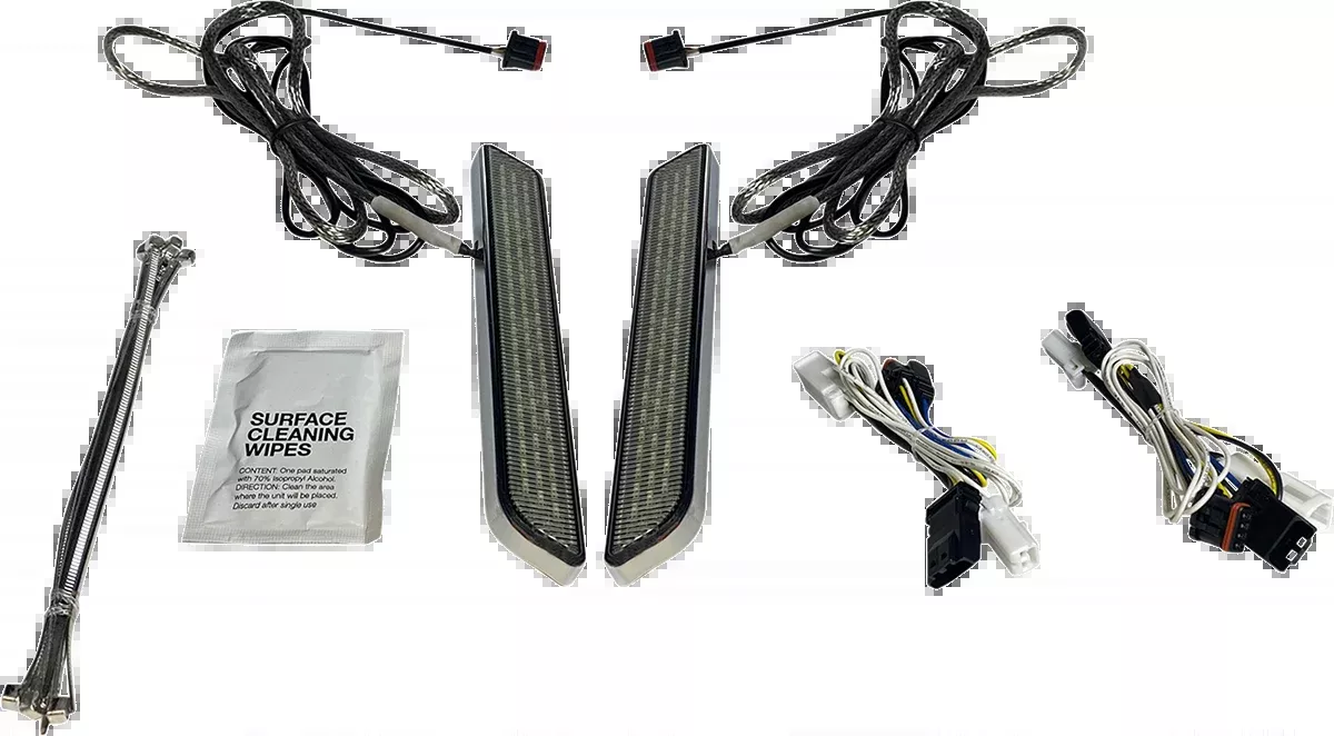 Custom Dynamics Smoke Lens LED Front Fork Lights 2014-2024 Harley Touring Models