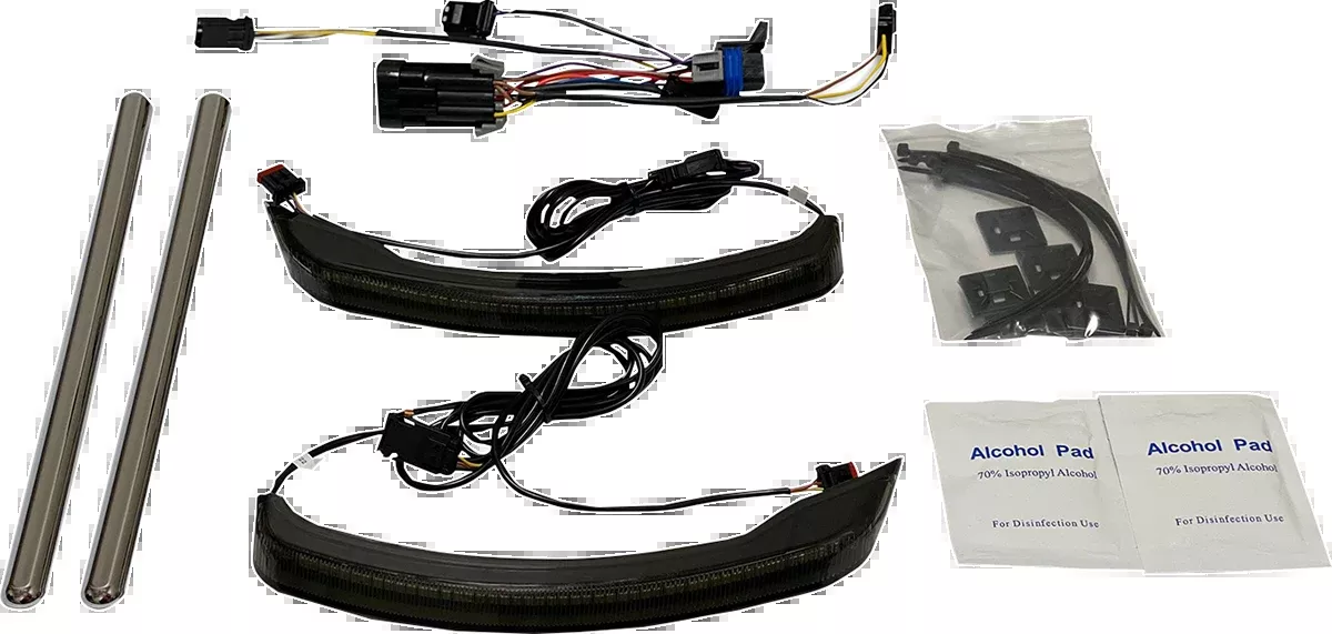 Custom Dynamics Smoke Low Profile Saddlebag Lights for 2015-24 Indian Chieftain