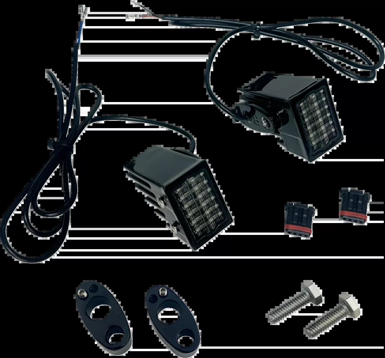 Custom Dynamics Smoke Rear Strut LED Turn Signals 2000-2017 Harley Softail Dyna