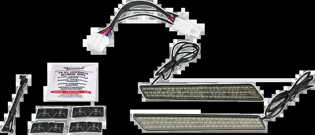 Custom Dynamics Smoked Lens Saddlebag LED Latch Lights 1997-2013 Harley Touring