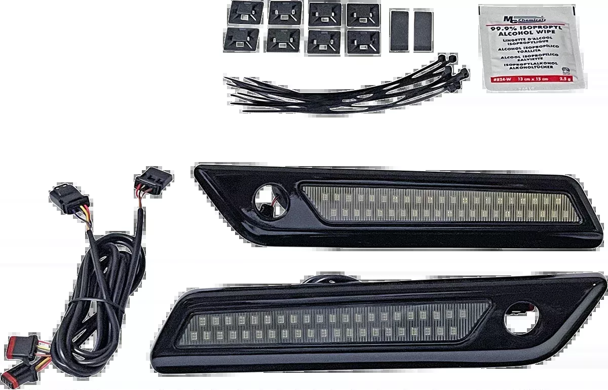 Custom Dynamics Smoked Saddlebag Latch Accent Lights 2014-2024 Harley Touring