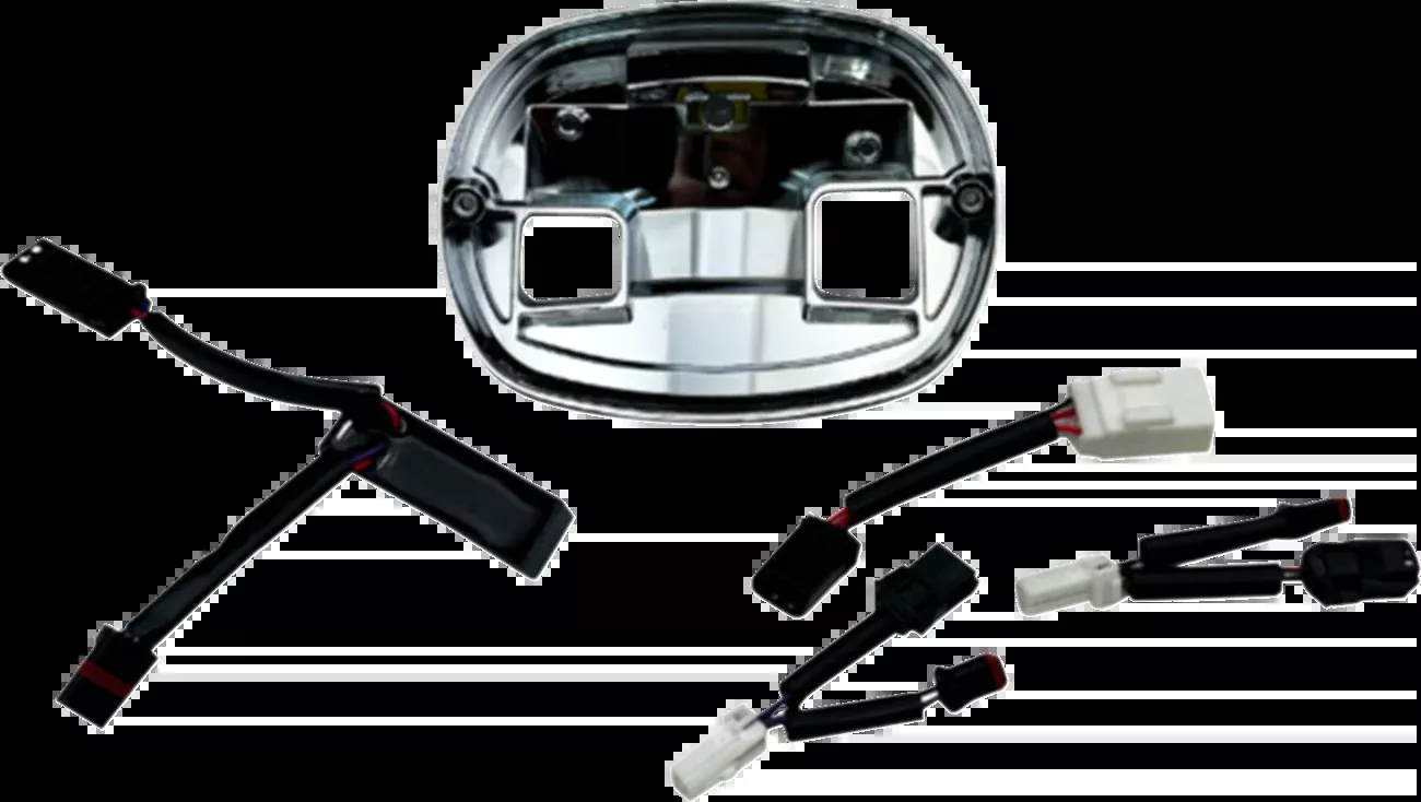 Custom Dynamics Taillight Base Plate – Chrome – FLHC/FXLRS/FXLRST – TL-BASE-25ST-C