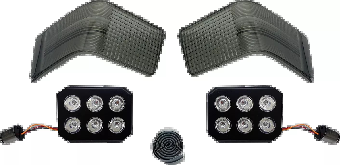 Custom Dynamics Tour-Pak Smoke Run/Brake LED Lights for 1989-2013 Harley Touring