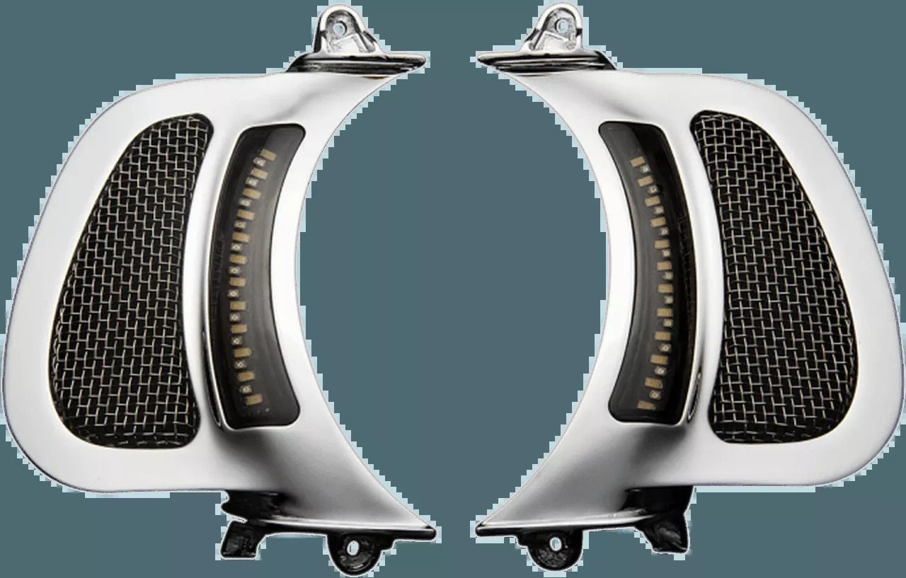 Custom Dynamics Vent Insert with Lights for ’15-Up Harley-Davidson Road Glide Models