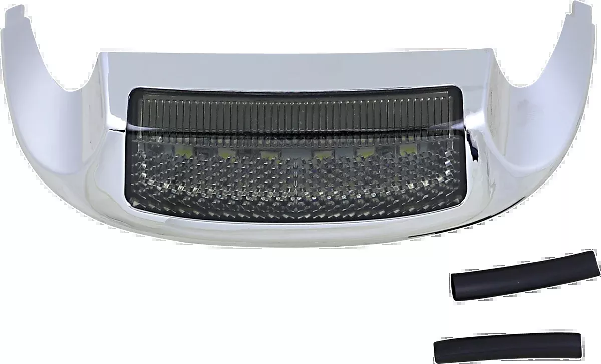 Custom Dynamics White Smoked LED Front Fender Tip Light 2014-2024 Harley Touring
