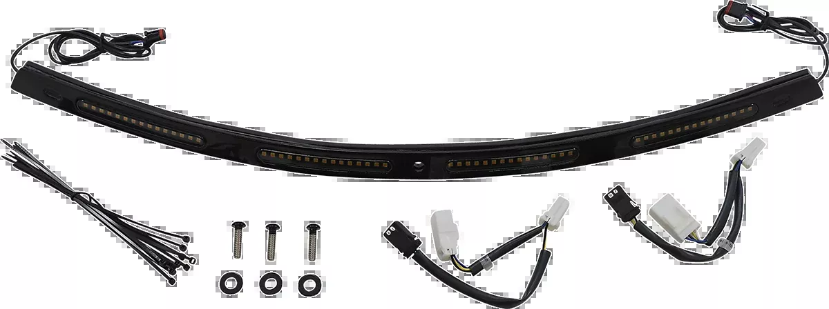 Custom Dynamics Windshield Trim – Sequential Turn Signals – Black – CD-WT2-SEQ-01-B