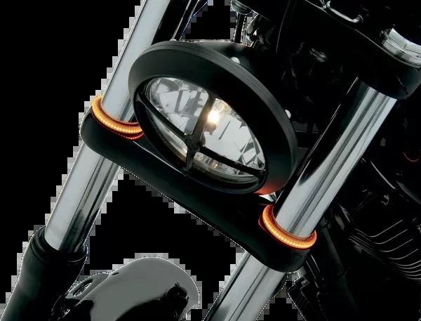 Custom Dynamics WRAPZ Fork Lights – 41 MM – Smoke Lens
