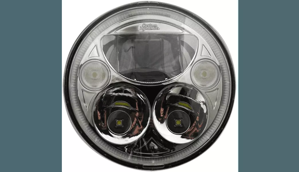 Custom Dynamics5.75 inch TruBEAM LED Headlamp for Harley Davidson – Chrome