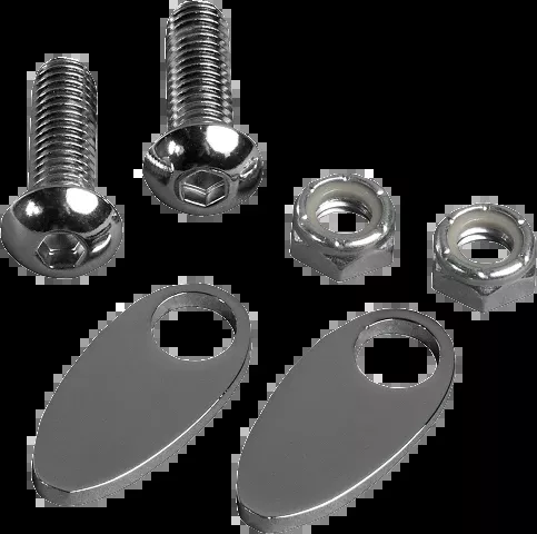 Cycle Visions Chrome Rear Turn Signal Cover Plates 06-17 Harley DYNA FXD FXDL
