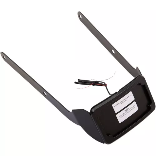 Cycle Visions Curved License Plate Mount for 2018-2020 Harley Softail Fat Bob – Black