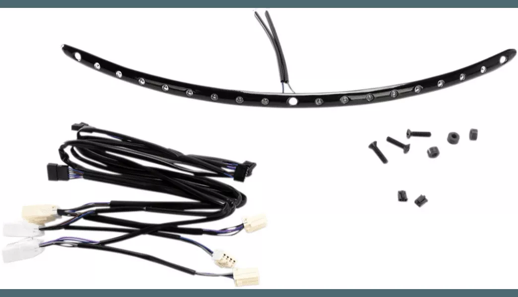 Cycle Visions Electra Light Windshield Trim for ’99-13 Harley Davidson FLHT/FLHX/ FL Trikes – Chrome
