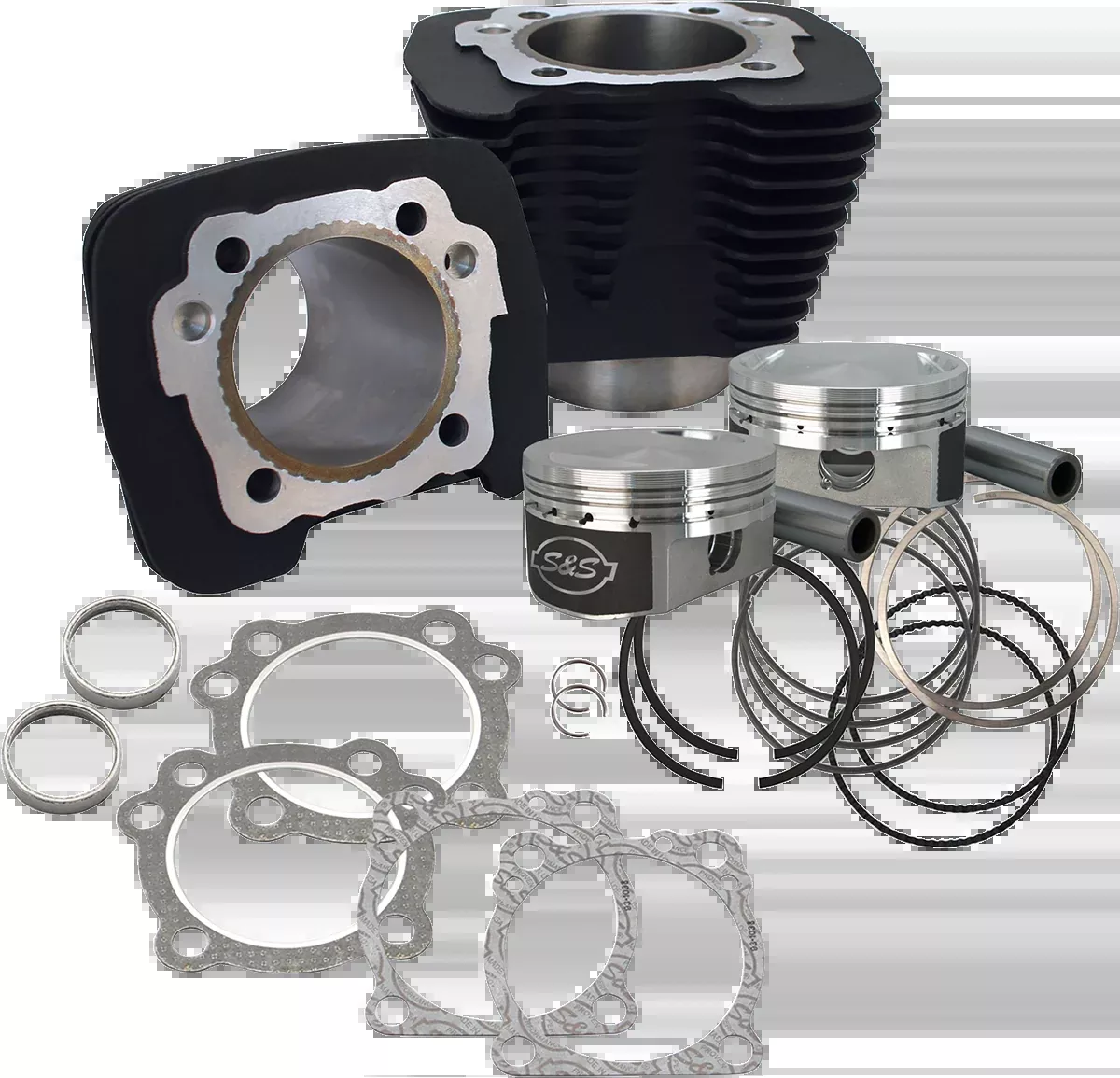 Cylinder Kit – 1200 cc Conversion – 10.3:1 Compression Ratio – Wrinkle Black – XL