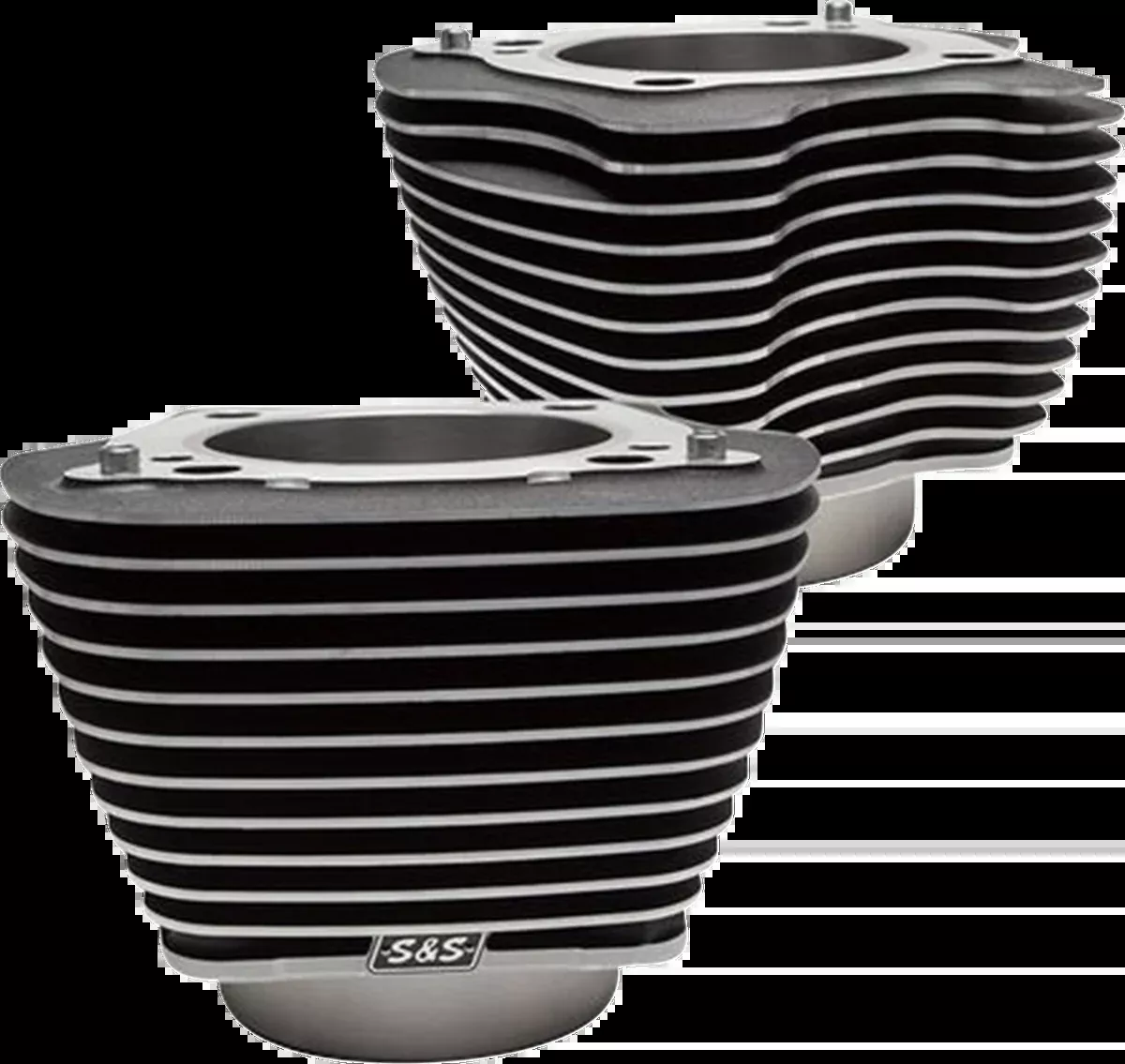 Cylinder Set - 4.25" Bore - Unhoned - Wrinkle Black w/Highlights - M8