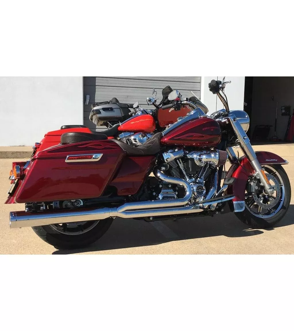 D&D 4 inch 2-1 Tip Compatible Billet Cat Exhaust for ’24-Up Harley Davidson Touring Models and ’23-24 CVO (Chrome or Black)