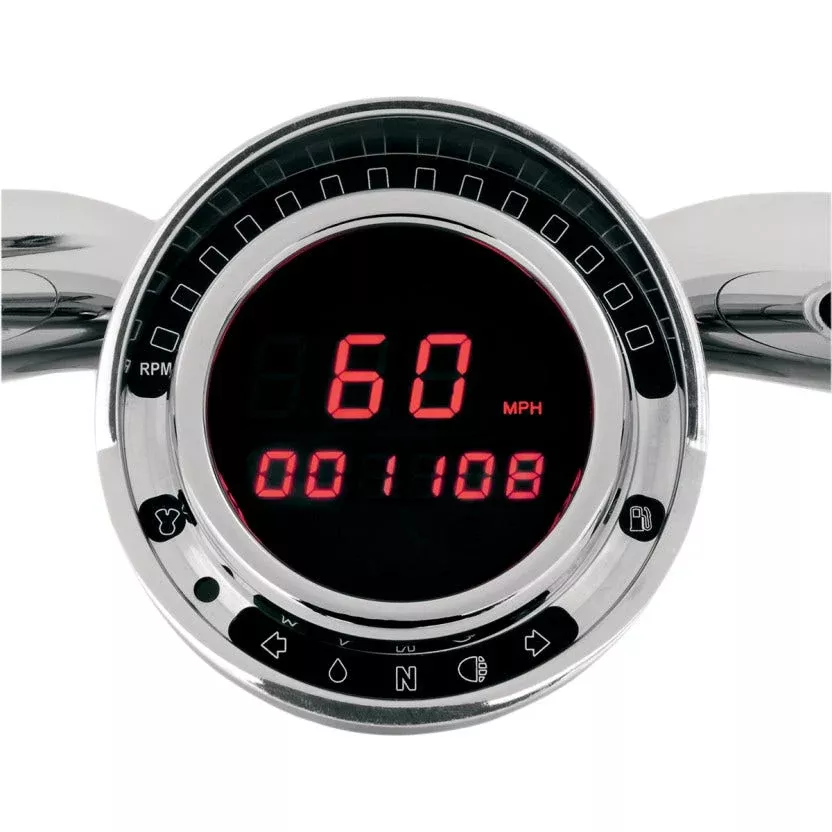 Dakota Digital BD-140-R Red LED Direct Plug In Speedometer Big Dog Motorcycles