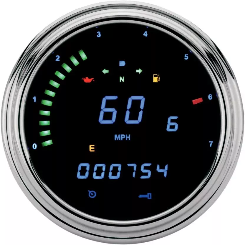 Dakota Digital MCL-2002 Blue LED 2000 Series FatBob Gauge Speedo Tach 96-03