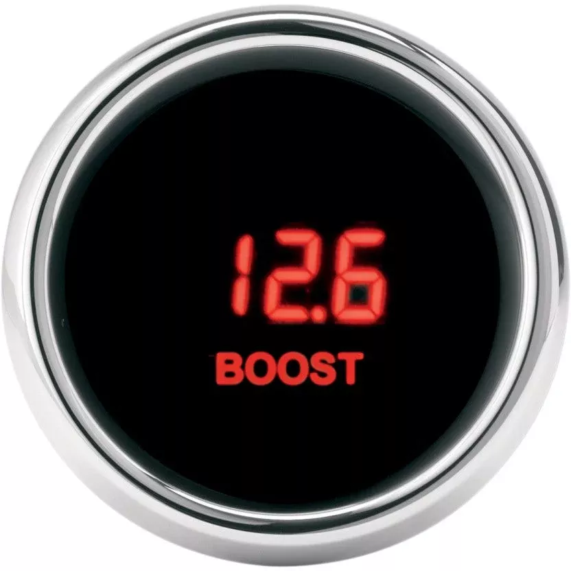 Dakota Digital MCL-3K-B-R Red LED MCL 3000 Boost PSI 0-30 Gauge for Harley 96-13