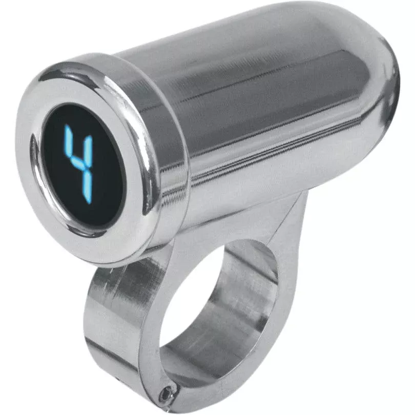 Dakota Digital PGR-1125 Chrome Blue LED Auto Programming Gear Indicator 1.25 Bar