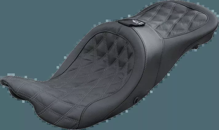 Danny Gray Airhawk Longhaul XL Double Diamond Seat with Driver Backrest Capability For '08-Up Harley Davidson Touring (Not for '24-Up FLHX/FLTR Models)