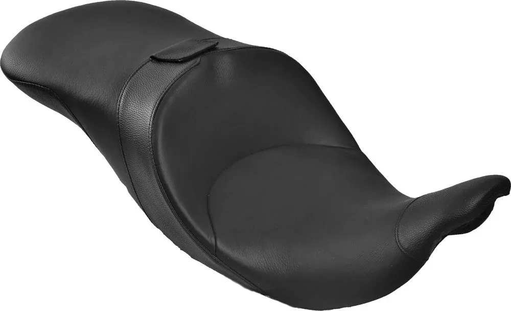 Danny Gray TourIST 2-Up Tall Seat Black Leather for Harley 08-18 FLH/T
