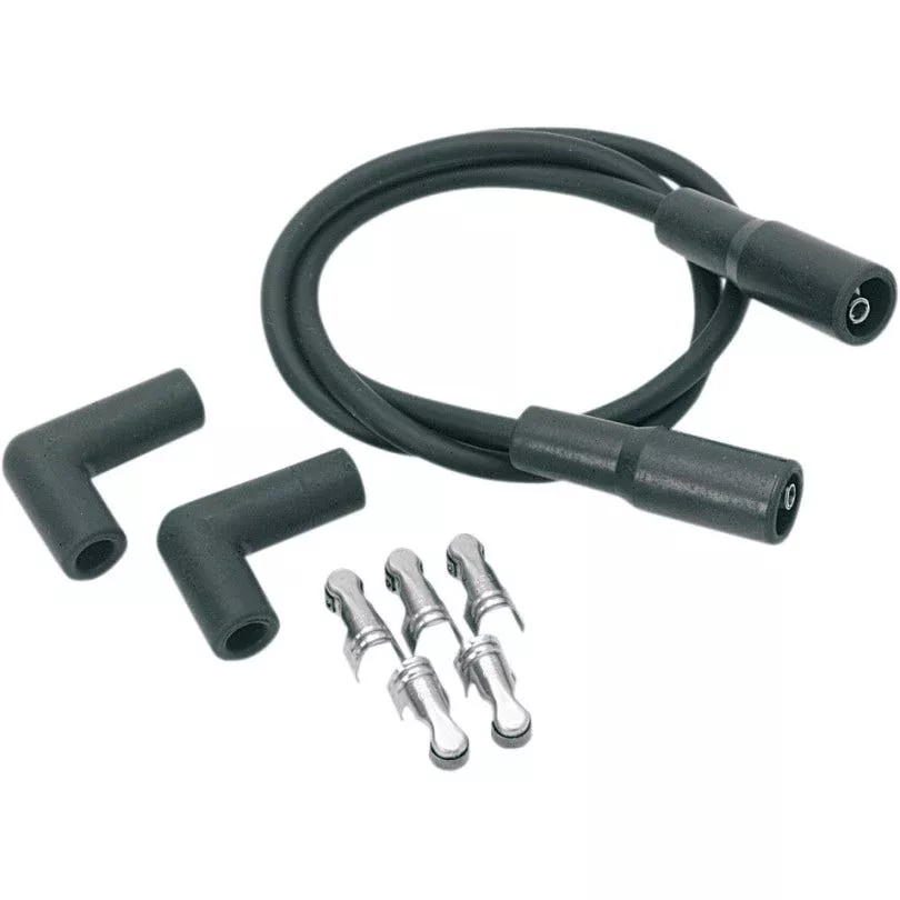 Daytona Twin Tec Black Universal 7mm Spark Plug Wires for Harley Twin Cam