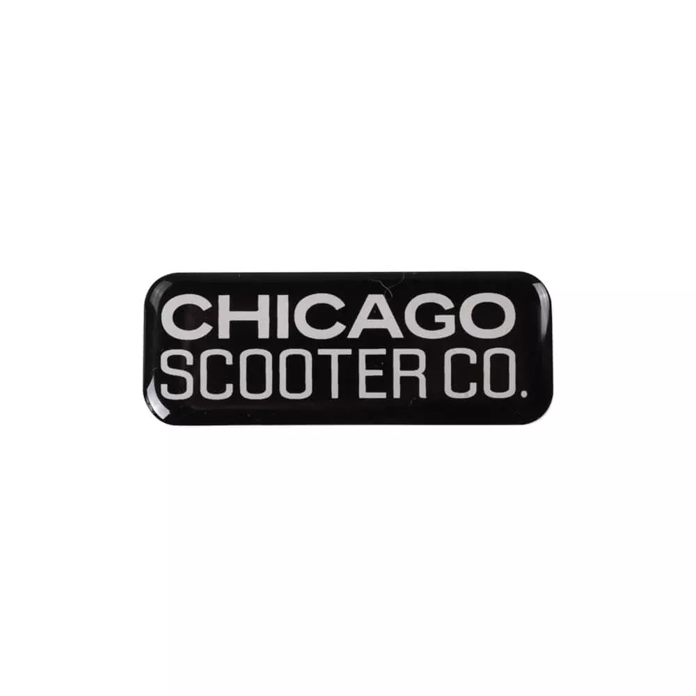 Decal (Chicago Scooter Company, Large); CSC go.