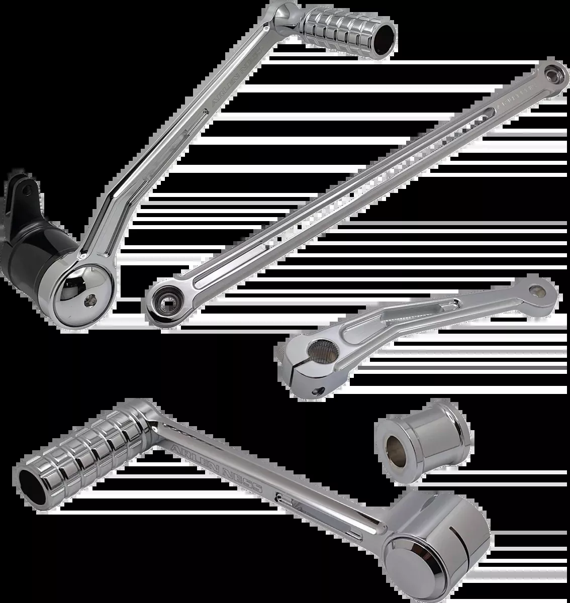 Deep Cut Foot Control Kit w/ Heel/Toe Shifter - Chrome