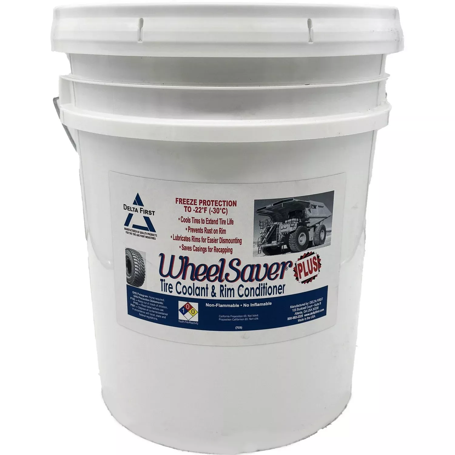 Delta First 723 Wheel Saver Plus Tire Coolant and Rim Conditioner (5 Gallon)