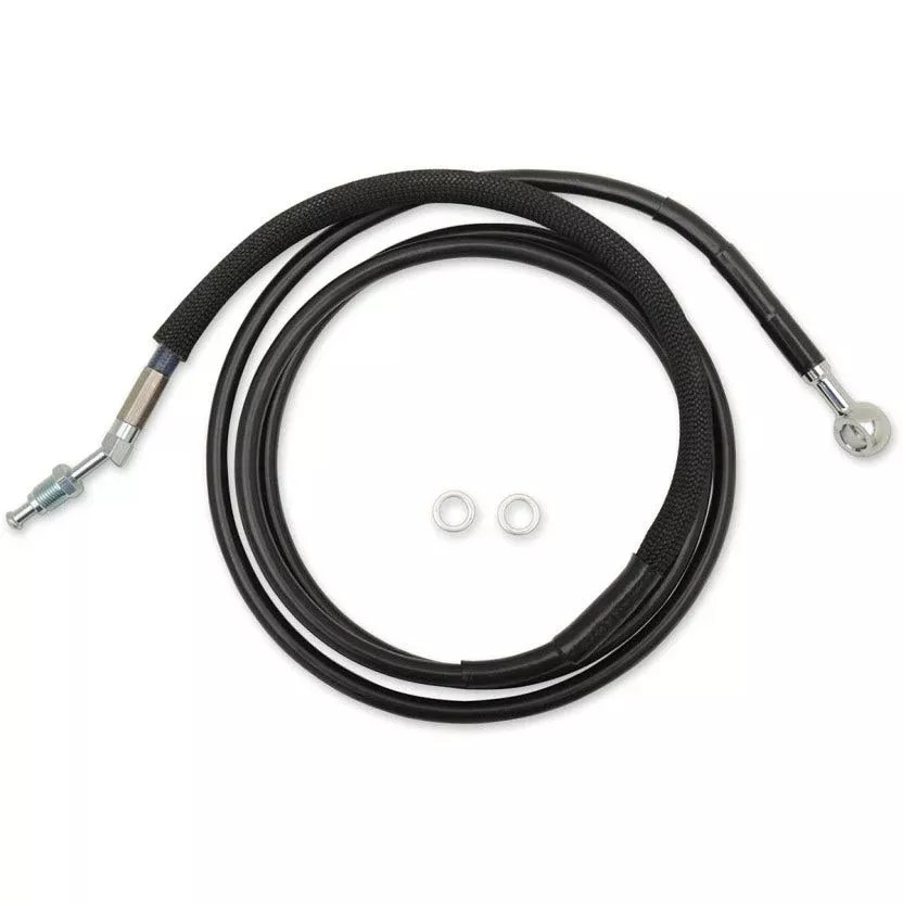 Drag Black Braided Extended Plus + 2 Hydraulic Clutch Line Cable FLH/X 17-18