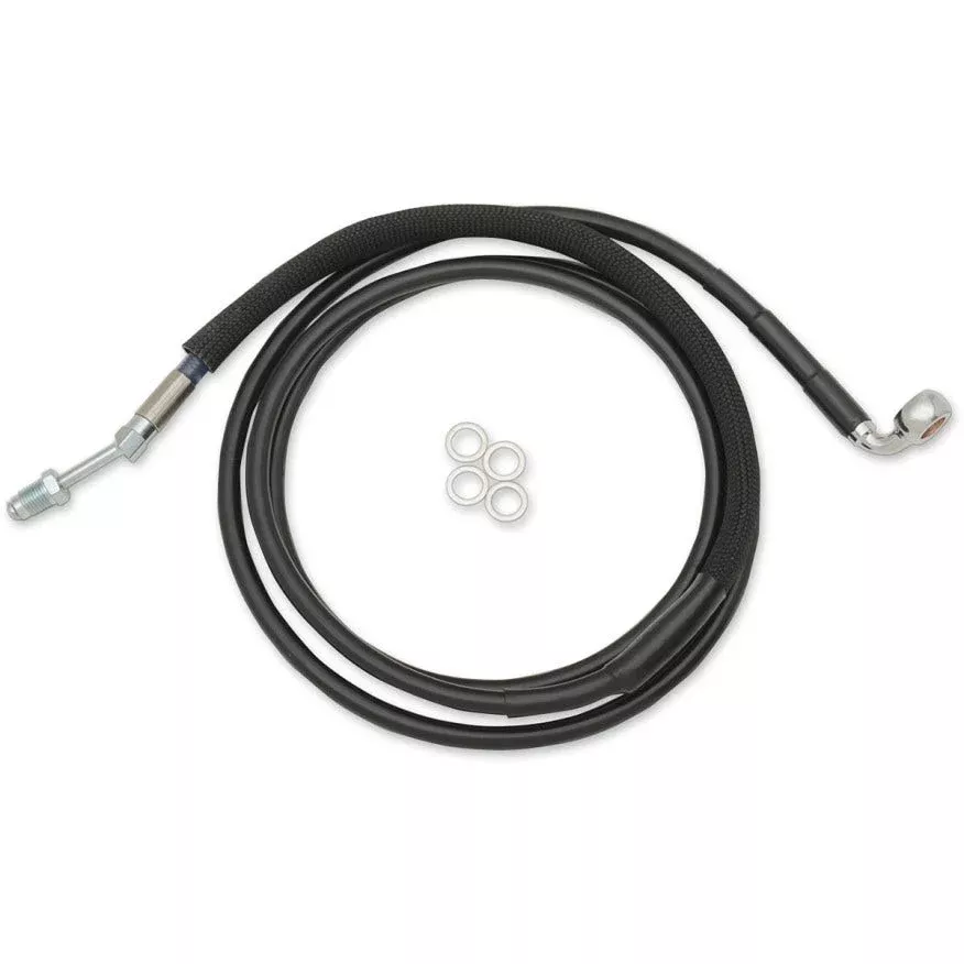 Drag Black Braided Extended Plus + 6 Hydraulic Clutch Line Cable FLTRU 17-18