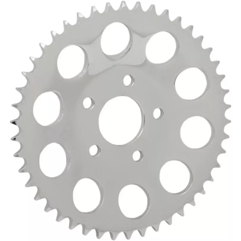 Drag Chrome 49 Tooth .23" Offset Dished Rear Wheel Sprocket 530 Chain 86-99 HD