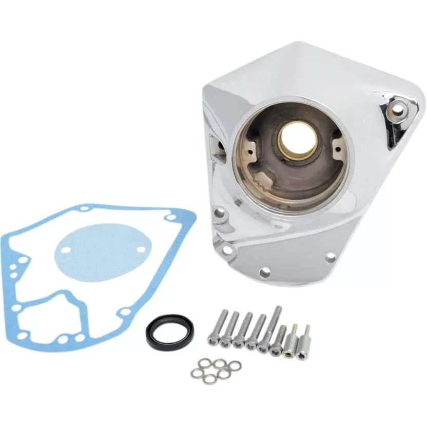 Drag Chrome EVO Big Twin Cam Chest Die Cast Cover Harley 84-92 Repl 25268-84A