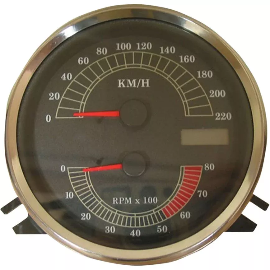 Drag Electronic Speedo & Tachometer Combo KM/H Gauge Harley Softail FXDWG FLHR